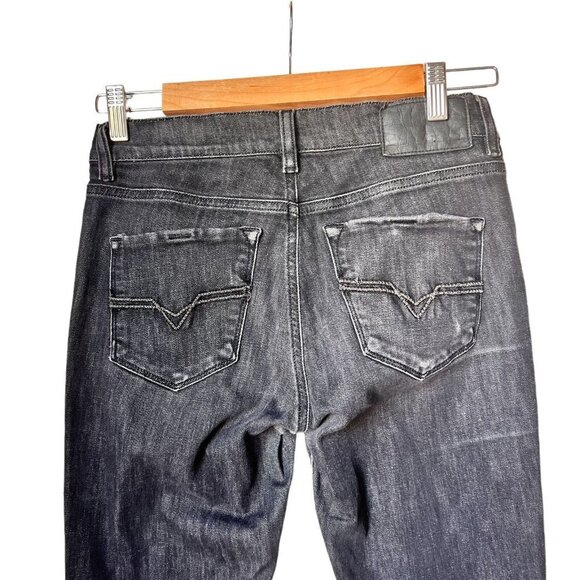 DIESEL Womens Black HI-VY Stretch Low Rise Skinny Leg Denim Jeans Size 26x30 - Picture 9 of 12